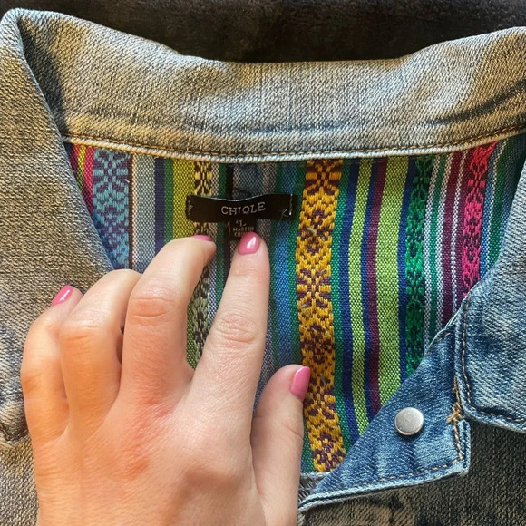 Aztec Denim Jacket - Picture 3 of 4